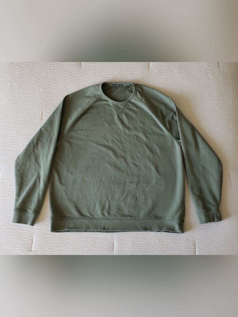 MEMBER'S MARK Men's French Terry Crewneck Sweater (XXL) Green